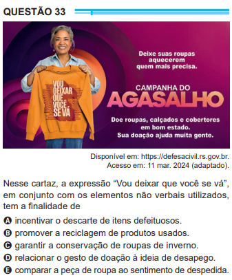 exemplo de questao do enem (questao 33)