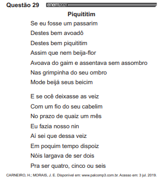 exemplo de questao do enem (questao 29)