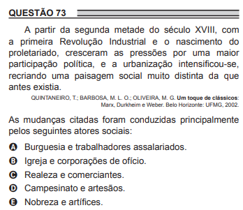 exemplo de questao enem