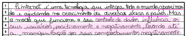 exemplo acertivo do tema